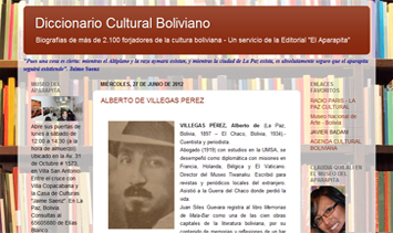 Diccionario Cultural Boliviano Elias Blanco